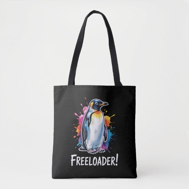 Bolsa Tote Penguin Freeloader resiste à política (Frente)