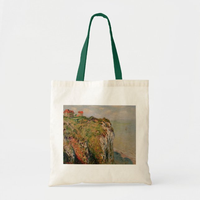 Bolsa Tote Penhasco de Claude Monet | em Dieppe, 1882 (Frente)