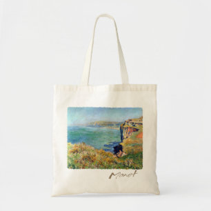 Bolsa Tote Penhasco em Grainval por Claude Monet