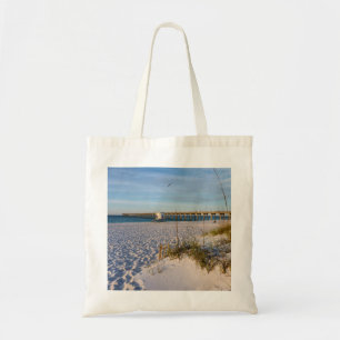 Bolsa Tote Pensacola Sand Dunes Pier Morning Tote