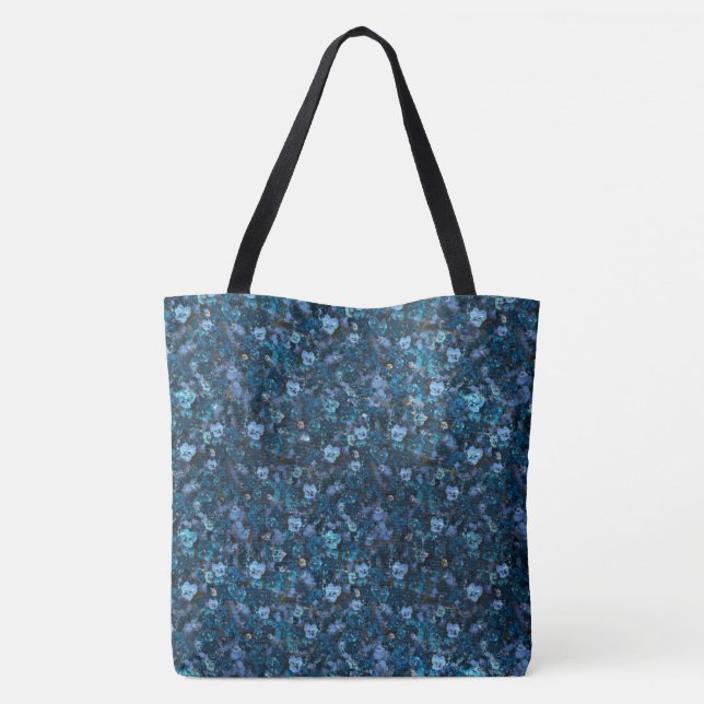 Bolsa Tote Pensamentos em azul (Verso)