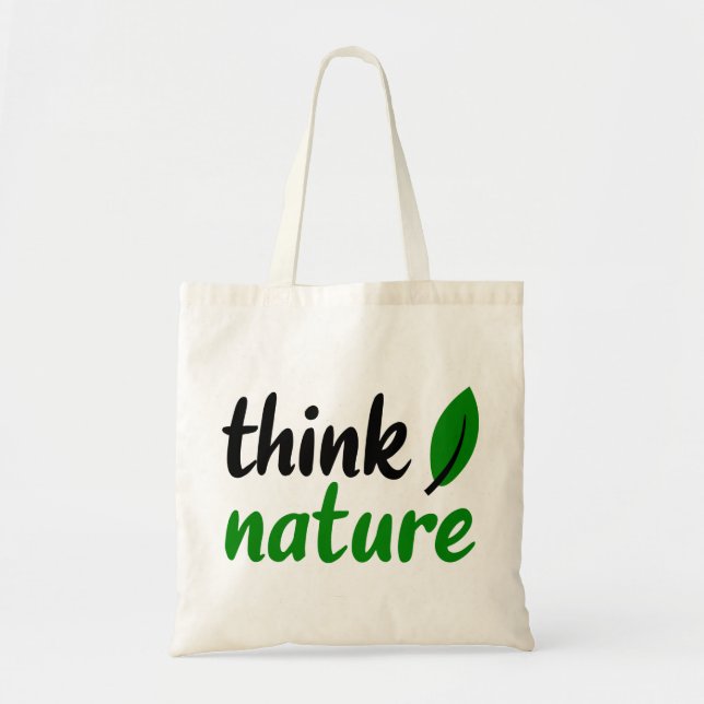 Bolsa Tote pensar a natureza (Frente)