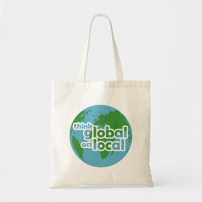 Bolsa Tote Pense Global Agir Local (Frente)