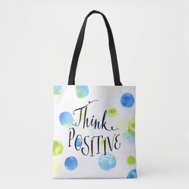 Bolsa Tote Pense positivo (Frente)