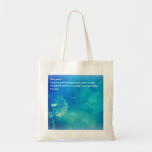 Bolsa Tote Pense positivo