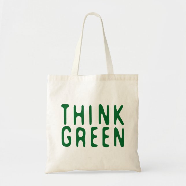 Bolsa Tote Pense verde (Frente)