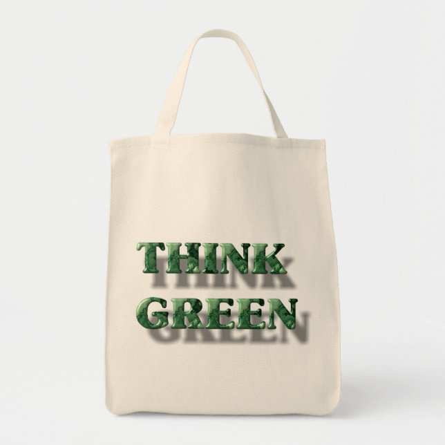 Bolsa Tote Pense verde (Frente)