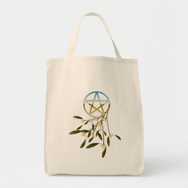 Bolsa Tote Pentáculo com visco (Frente)