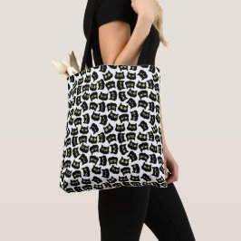 Bolsa Tote Pentes De Pet Sem Olhos De Gato Preto