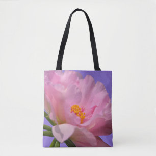 Bolsa Tote Peônia cor-de-rosa