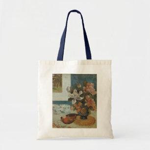 Bolsa Tote Peônias Chinesas e Bandolim por Paul Gauguin