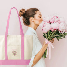 Peônias Rosas com Corte Contraste Laço Coquete