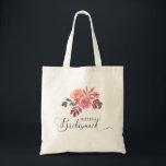 Bolsa Tote peonias rústicas guião elegante dama de honra Tote<br><div class="desc">Nossa coleção de "peonias rústicas" apresenta peonias aquáticas em lindas cores de outono com borboleta e borrão empoeirado com folhagem correspondente que complementa bem o fundo kraft. Você pode optar por um creme de luz ou fundo branco e misturar e combinar esta coleção como quiser. O roteiro de caligrafia acentua...</div>