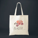 Bolsa Tote peonias rústicas guião elegante dama de honra Tote<br><div class="desc">Nossa coleção de "peonias rústicas" apresenta peonias aquáticas em lindas cores de outono com borboleta e borrão empoeirado com folhagem correspondente que complementa bem o fundo kraft. Você pode optar por um creme de luz ou fundo branco e misturar e combinar esta coleção como quiser. O roteiro de caligrafia acentua...</div>