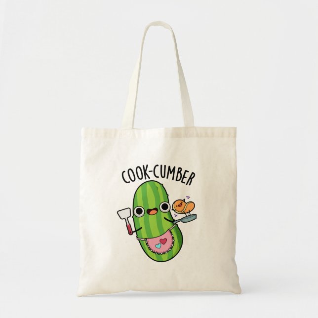 Bolsa Tote Pepino Engraçado Engraçado Pepino Pun (Frente)