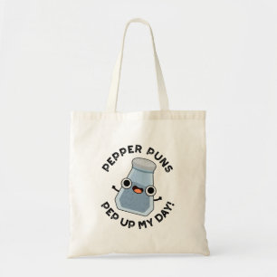 Bolsa Tote Pepper Puns Pisa No Meu Dia, Engraçada Comida Pun