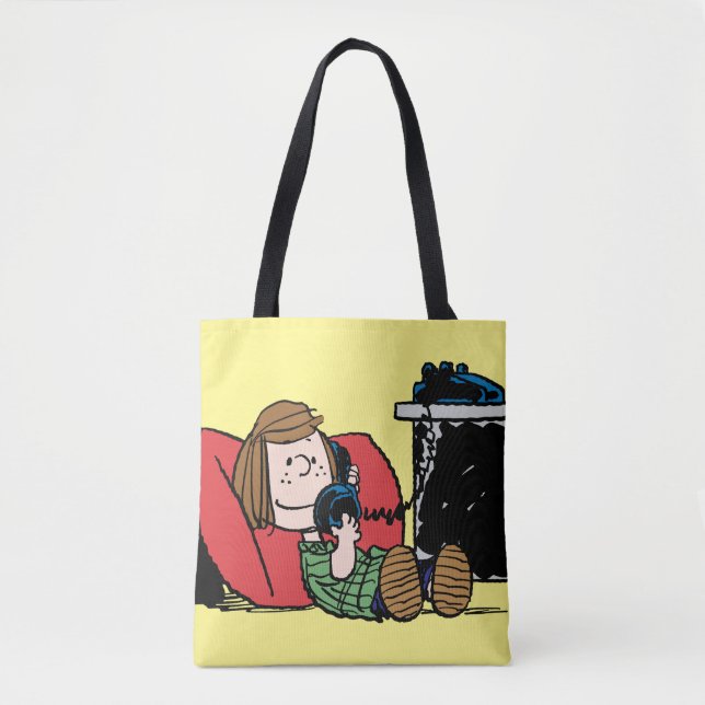 Bolsa Tote Peppermint Patty no telefone (Frente)