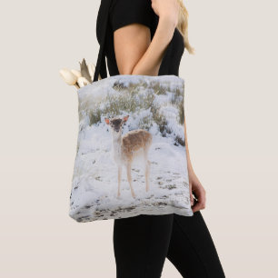 Bolsa Tote Pequena Festa Bonita na Neve de inverno 1 #animal#