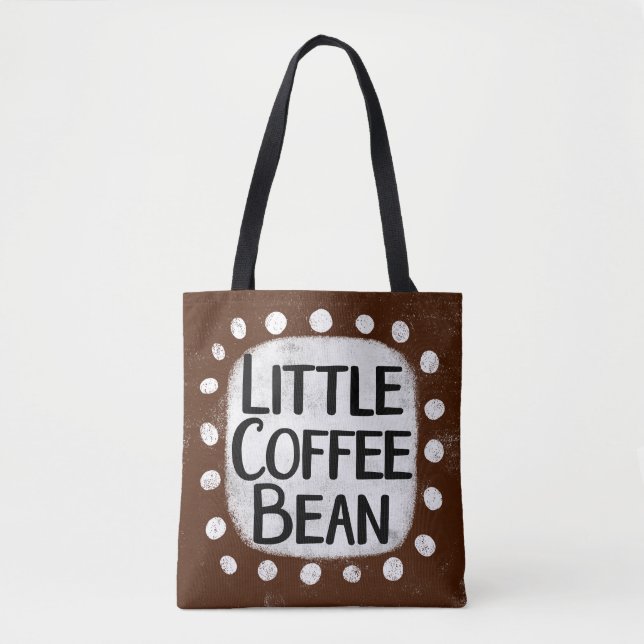 Bolsa Tote Pequena Saco De Banho De Café (Frente)
