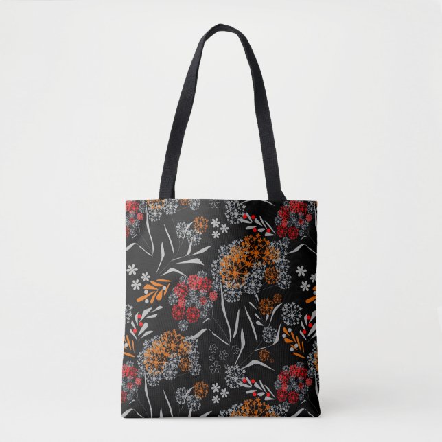Bolsa Tote Pequenas flores bonitinhas sem costura padrão flor (Frente)