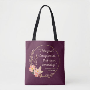 Bolsa Tote Pequenas mulheres citando IV - Estilo bonito