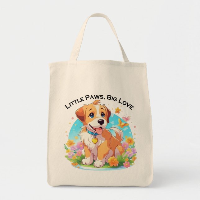 Bolsa Tote Pequenas Patas Bonitas Grande Amor (Frente)