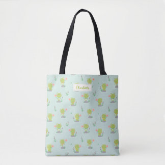 Bolsa Tote Pequenas Sapos bonitas com flores na horta