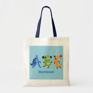 Bolsa Tote Pequeno Alphabet Monster ABC