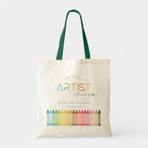 Bolsa Tote Pequeno Artista Bonito Crayon Rainbow Ant Age Aniv