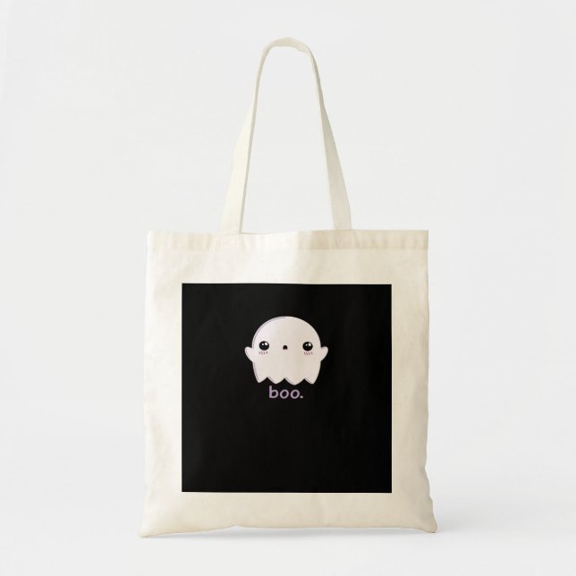 Bolsa Tote Pequeno Boo Cute Halloween (Frente)