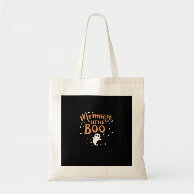 Bolsa Tote Pequeno Boo da mamãe - Feliz Dia das Bruxas (Frente)