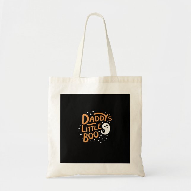 Bolsa Tote Pequeno Boo do pai, Feliz Dia das Bruxas (Frente)