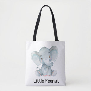 Bolsa Tote Pequeno Elefante de Amendoim