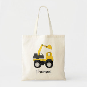 Bolsa Tote Pequeno Escavador Personalizado para Crianças