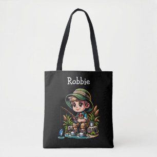 Bolsa Tote Pequeno Garoto Pescado Personalizado