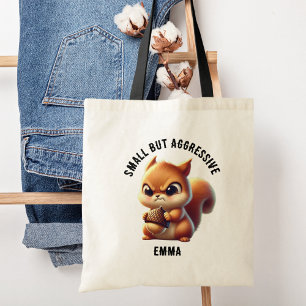 Bolsa Tote Pequeno, Mas Agressivo, Cute E Esquilo Zangado, En