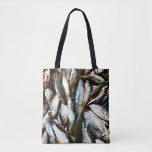 Bolsa Tote Pequeno Peixe Branco