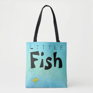 Bolsa Tote Pequeno Peixe Grande Engraçado