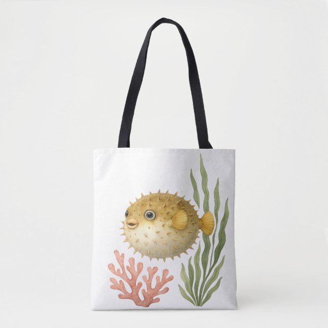 Bolsa Tote Pequeno Puff da Personalidade (Frente)