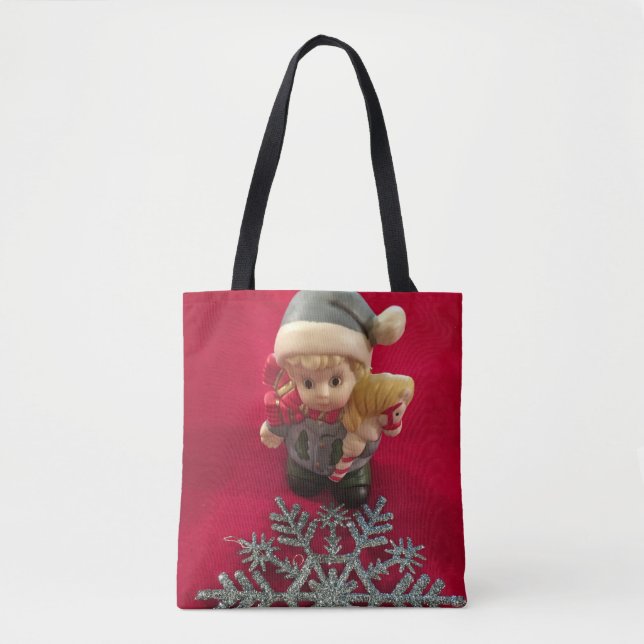 Bolsa Tote Pequeno Saco de Natal do Elf (Frente)