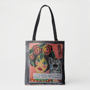 Bolsa Tote Pequeno saco-foi bonito mas agora eu tenho que