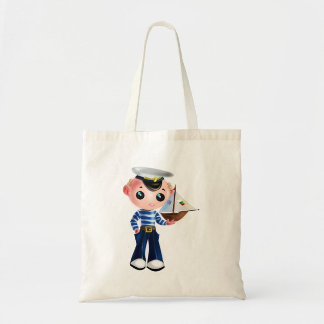 Bolsa Tote Pequeno Sailor Boy Tote Bag (Frente)
