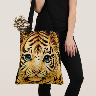 BOLSA TOTE PEQUENO TIGRE