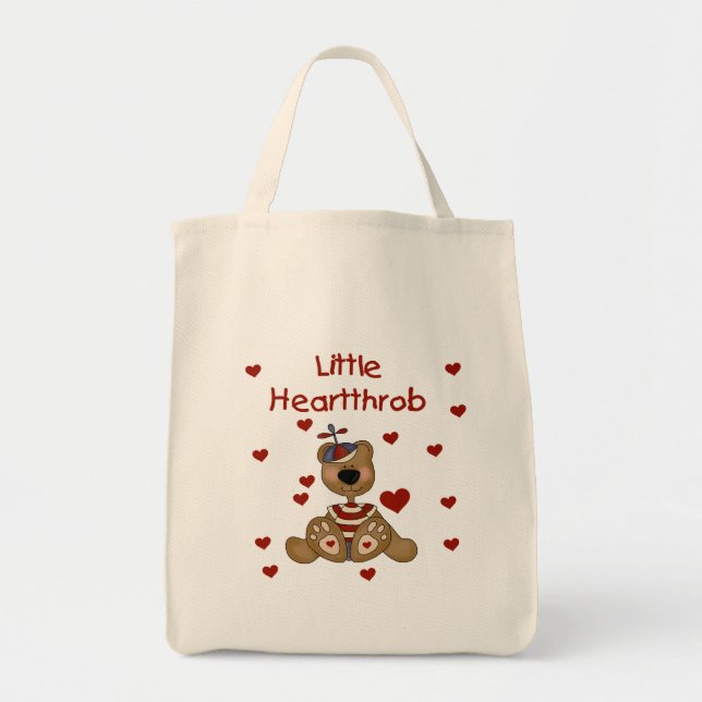 Bolsa Tote Pequeno Urso-Garoto (Frente)