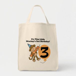 Bolsa Tote Pequenos Camisetas de aniversário de 3 anos de mac