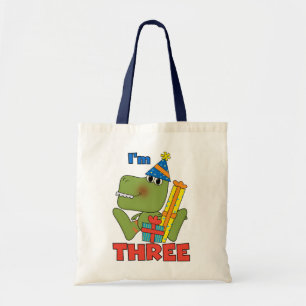 Bolsa Tote Pequenos Camisetas e presentes de aniversário de 3