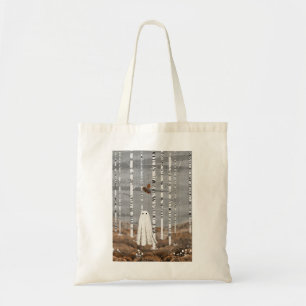 Bolsa Tote Pequenos Cogumelos Brancos