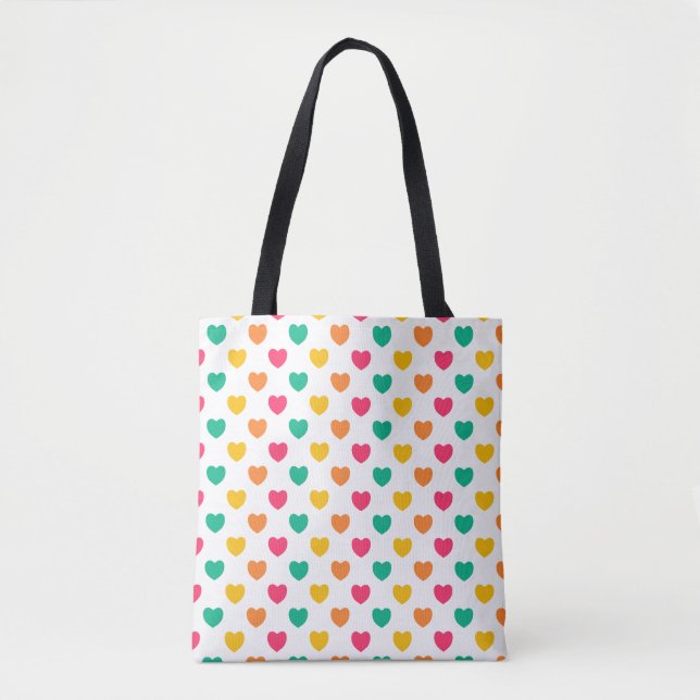 Bolsa Tote Pequenos Corações | LH-06 | (Frente)
