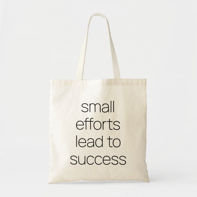 Bolsa Tote Pequenos Esforços Tote Bag (Frente)