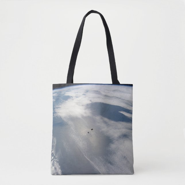 Bolsa Tote Pequenos Satélites Orbitam Acima De Uma Parte Da T (Frente)